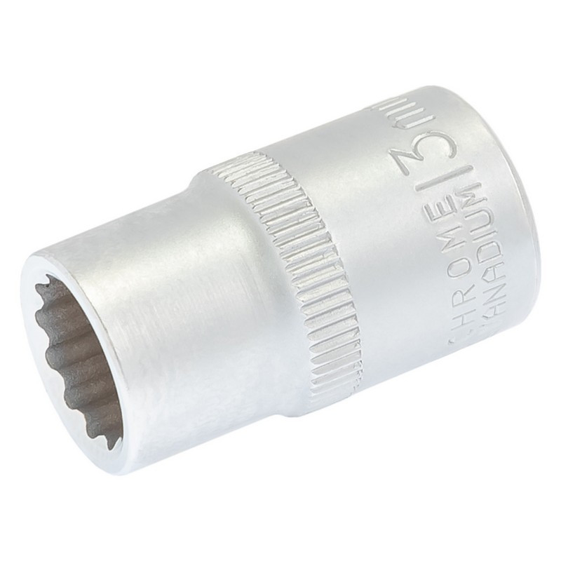 Головка торцева MASTERTOOL 12-гранна 1⁄2" 13 мм L 40 мм CrV 78-0613, фото 1