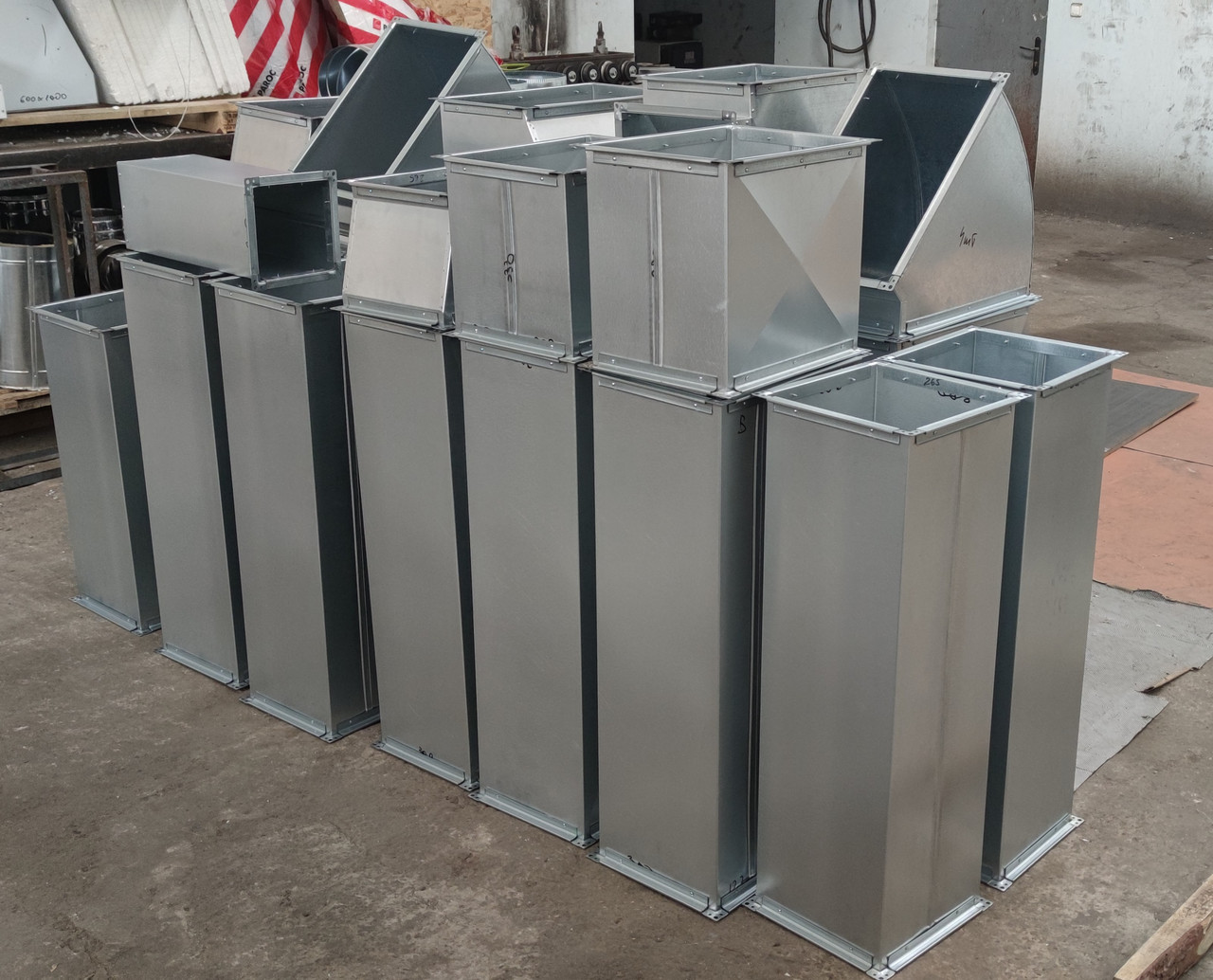 Повітропровід прямокутний, труба оцинкована, фото 1