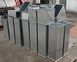 Повітровід прямокутний оцинкований, труба 500х250