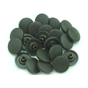 Кнопка Альфа з пластиковим капелюшком 17мм Хакі (720шт) (00756)