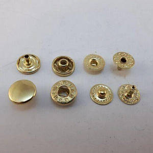 Кнопка Альфа 10мм Золото VT-2 (720шт) (00244)