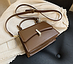 Сумка жіноча шкіряна через плече Katе Коричневий, фото 3