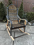 Крісло -качалка Розбірна з ротангу Ч-3, фото 3