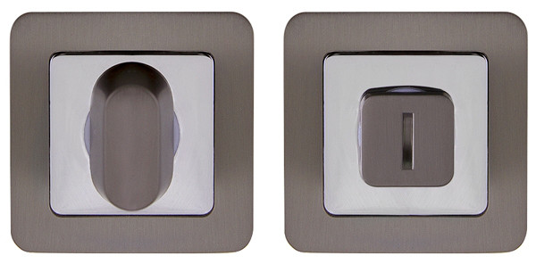 Ручка поворотна Punto BK6 QR GR/CP-23 графіт/хром, фото 1