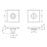 Ручка поворотна Punto BK6 ARC SSG-39 сатиноване золото (матове золото) (BK6.K.ARC.Q52), фото 2