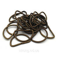 Напівкильце 25 мм 100pc Антик