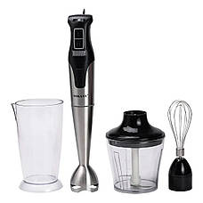Занурювальний ручний блендер SOKANY SK-758-4 з мірною склянкою 0.8л 1000Вт з 2 насадками та 2 режимами, фото 2