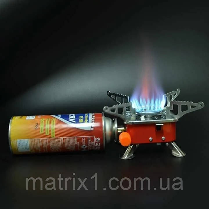 Газова туристична плита примус (цангове з'єднання) + чохол