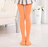 Капроновые детские колготки/оранжевые колготки для девочек/ колготки на 3-5лет
