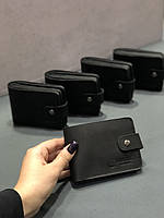 Шкіряний гаманець HUGO H чорний