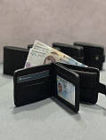 Шкіряний гаманець HUGO H чорний, фото 4