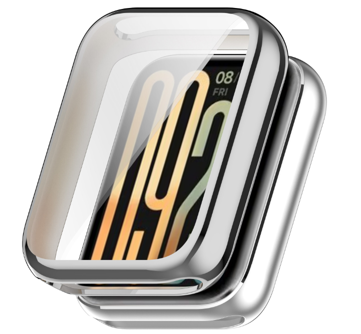 Чохол-накладка DK для Xiaomi Mi Smart Band 9 Pro | Silicone Face Case (silver)