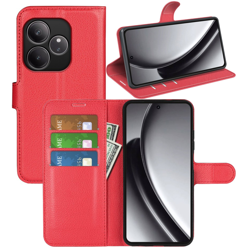 Чохол-книжка Litchie Wallet для Realme GT Neo 6 / Neo 6 SE / GT 6T / GT 6 Red