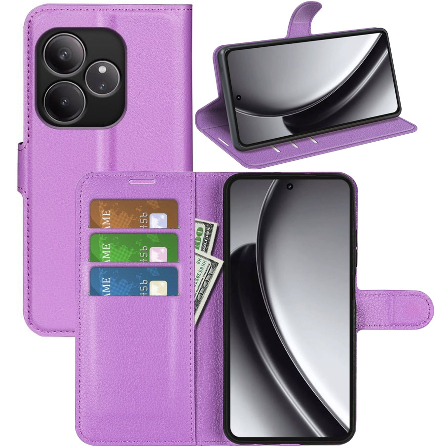 Чохол-книжка Litchie Wallet для Realme GT Neo 6 / Neo 6 SE / GT 6T / GT 6 Violet