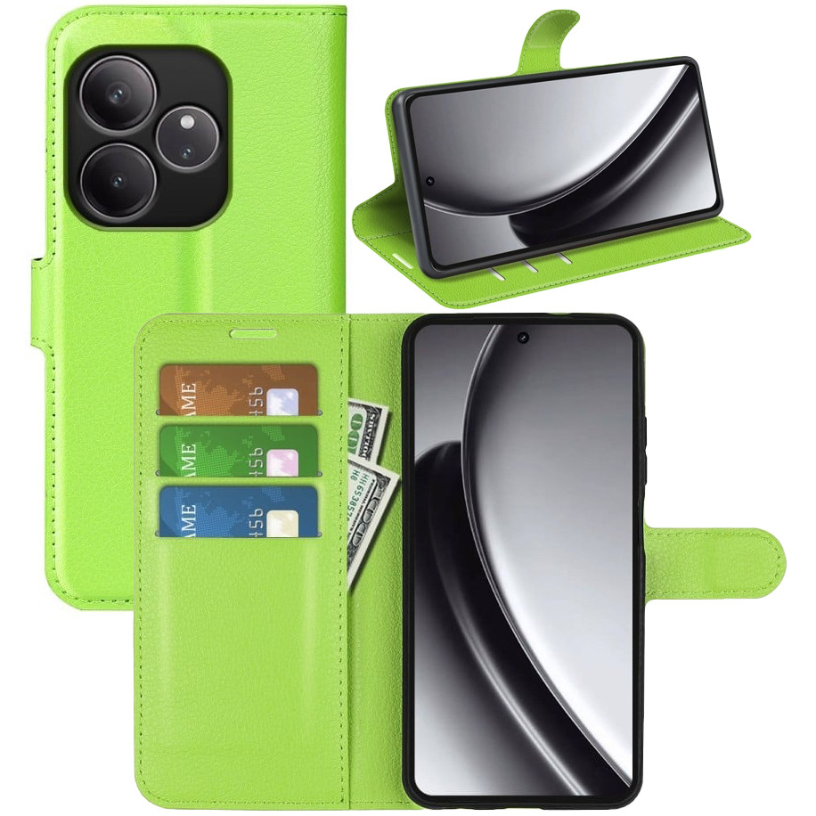 Чохол-книжка Litchie Wallet для Realme GT Neo 6 / Neo 6 SE / GT 6T / GT 6 Light Green