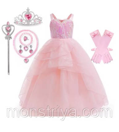 Карнавальний костюм/плаття Глінди на зріст 110-120 см