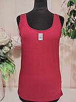 Жіноча майка бавовняна, вишня L46-48