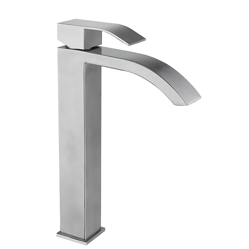 Змішувач для умивальника Mixxus AMA-001-High з нерж. сталі SUS304 (MI6070), фото 1