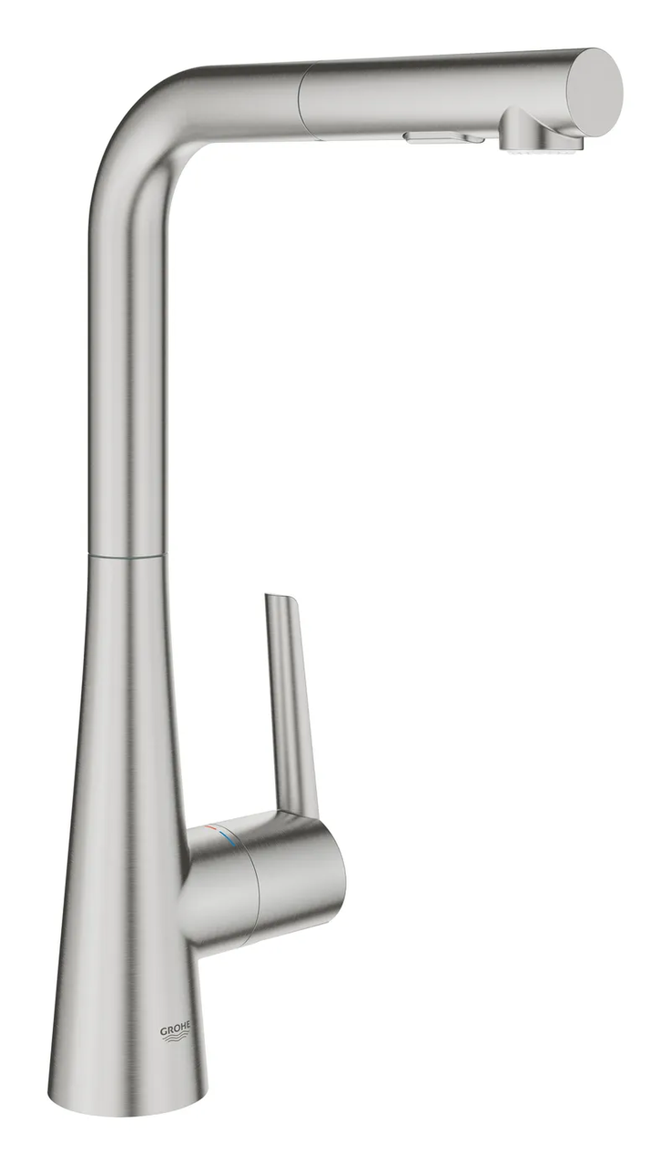 Змішувач для кухні з висувним виливом Grohe Zedra (32553DC2), фото 1
