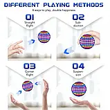 Летюча куля-бумеранг Flyorb Magic зі світлодіодними вогнями Drone Hover Ball Fly Nova Orb Flying Spinner Fidget, фото 6