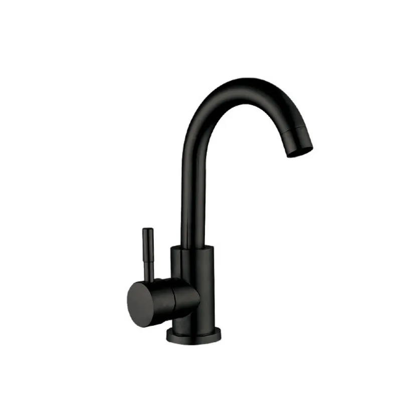 Змішувач для умивальника Champion SUS-011-B Black з нерж. сталі SUS304 (кол.чорний) (CH0346), фото 1