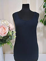 Жіноча майка бавовняна, темно-синій L46-48