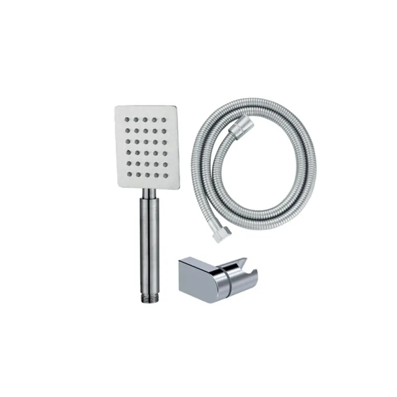 Душовий набір Mixxus Shower SET-02.SUS (шланг, лійка, кронштейн) з нерж. сталі (MI6157), фото 1