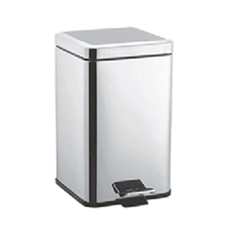 Відро для сміття 6 літрів квадратне Zerix Z415 (ZX0540), фото 1