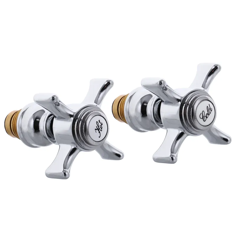 Ручки з кран буксами (пара) Haiba Zeus (кераміка) (HB0578), фото 1