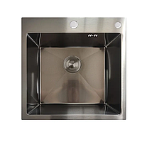 Мийка Mixxus MH5050 Decor Nano-Black з нерж. сталі (колір графіт) (MX1929)