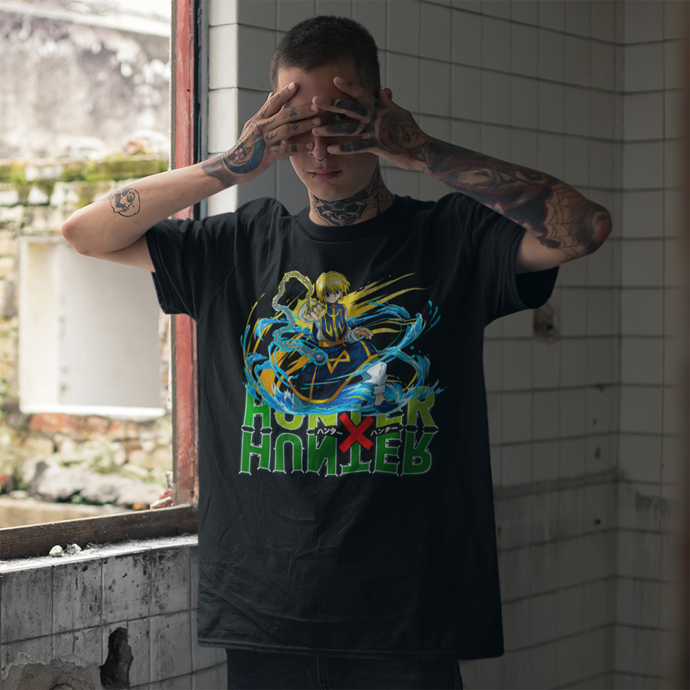 Футболка унісекс Hunter x Hunter (Kurapika) XS чорний, фото 1