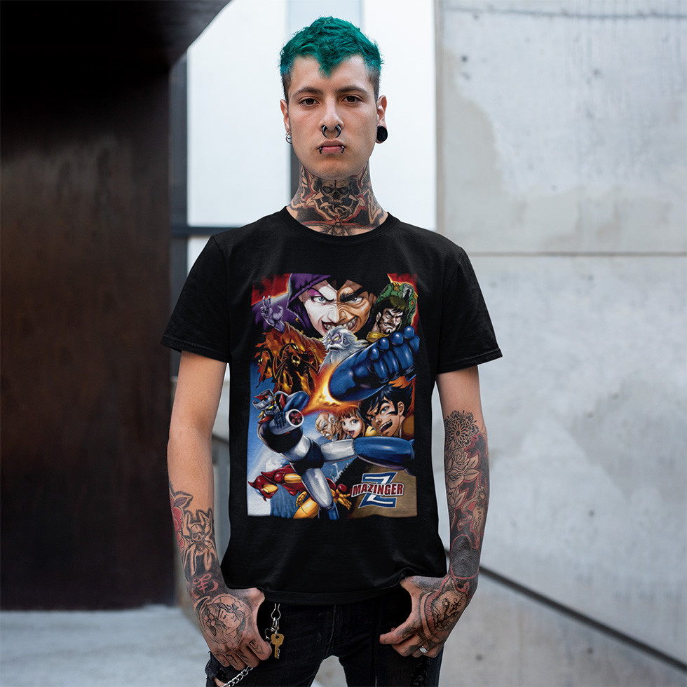 Футболка унісекс Mazinger Z XS чорний, фото 1