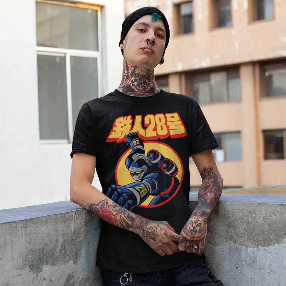 Футболка унісекс New Tetsujin 28 (Iron Man) XS чорний, фото 1