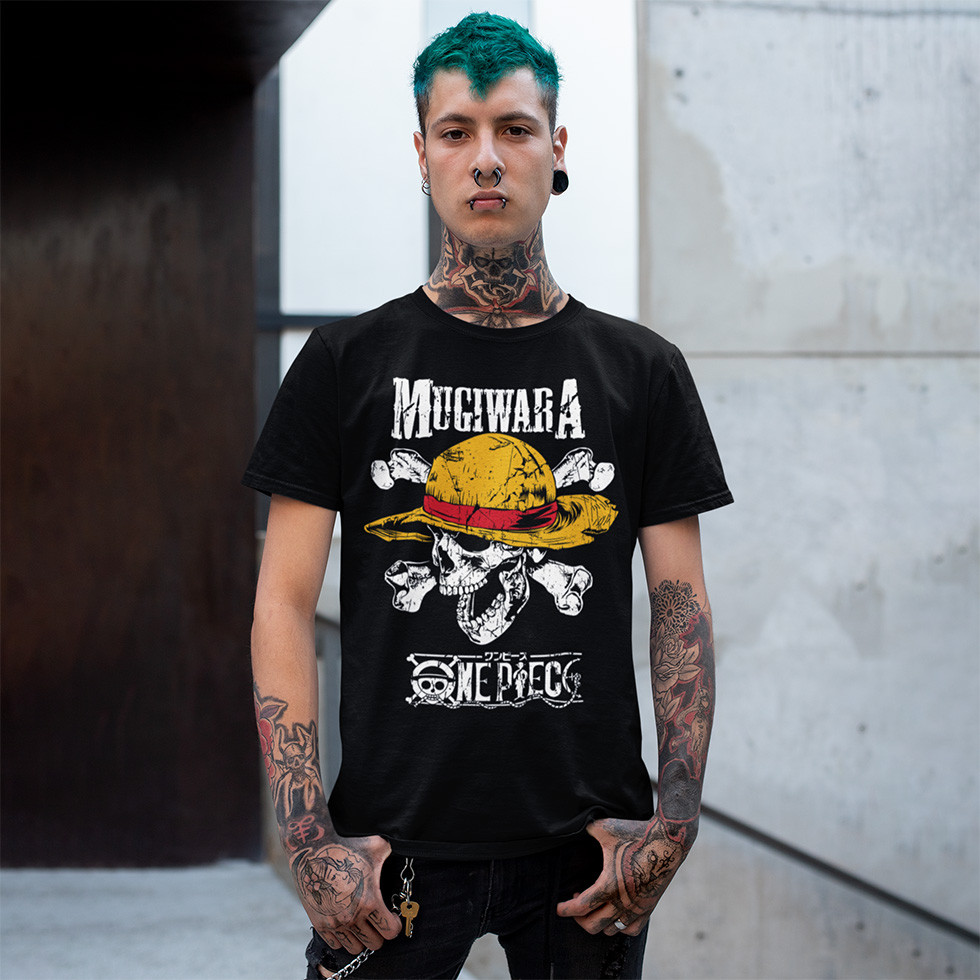 Футболка унісекс One Piece (Mugiwara) XS чорний, фото 1