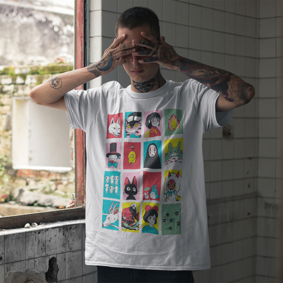 Футболка унісекс Spirited Away (Collage) S білий, фото 1