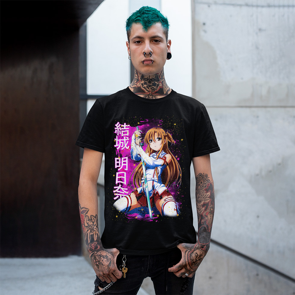 Футболка унісекс Sword Art Online (Yuuki Asun) XS чорний, фото 1