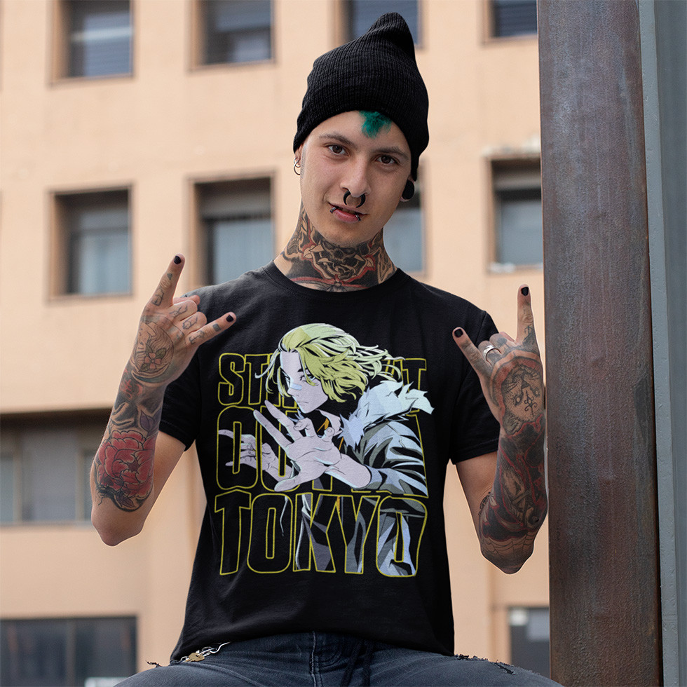 Футболка унісекс Tokyo Revengers (Manjirou Sano) XS чорний, фото 1