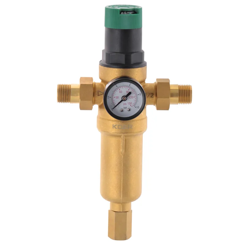 Фільтр самоочістн.с редуктором тиску і манометром Koer KR.1249 1/2" ЗР (KR2961), фото 1