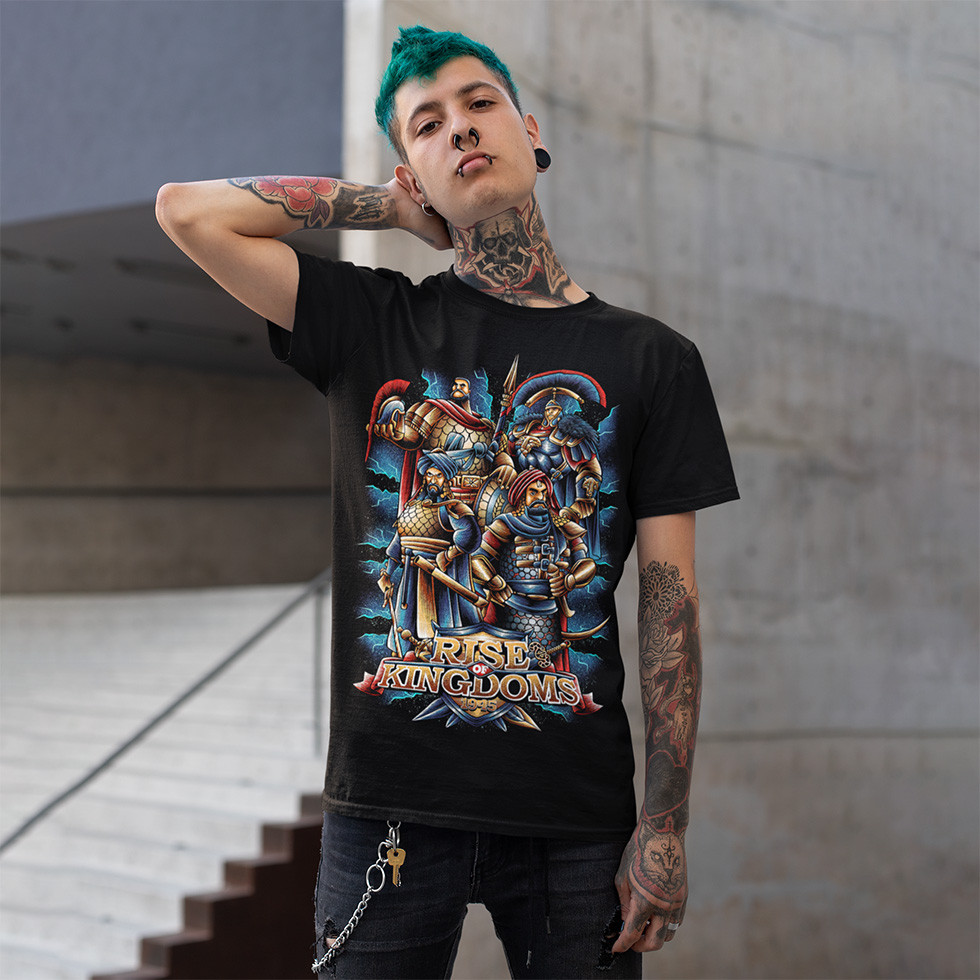 Футболка унісекс Rise Of Kingdoms S чорний, фото 1
