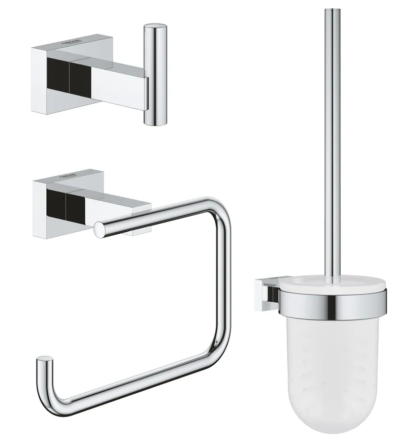 Набір аксесуарів 3 в 1 Grohe Essentials Cube New (40757001), фото 1