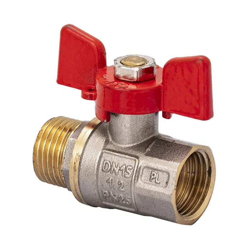 Кран кульовий FERRO PL 1/2" ГШМ art. 607 (латуна куля) (FE0553)