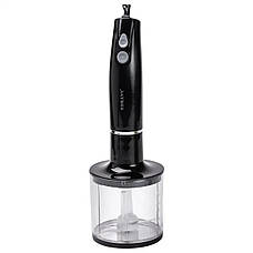 Занурювальний ручний блендер SOKANY SK-DD-1812 з мірною склянкою 0.5л 800Вт з 3 насадками та 2 режимами 4в1 Чорний, фото 4