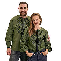 Пара вишиванок Мирослав і Мирослава хакі