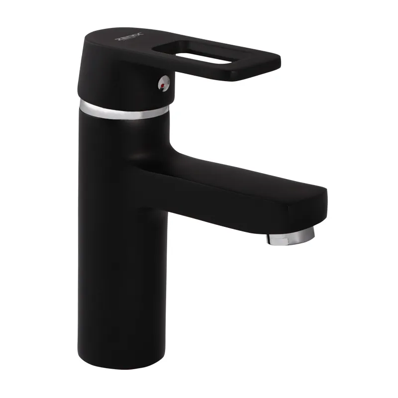 Змішувач для умивальника Zerix Z1030-6 чорний (ZX0352), фото 1