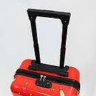 Дитяча валіза пластикова на колесах із висувною ручкою 45*34 см принт Коровка Cans, фото 4