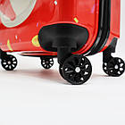 Дитяча валіза пластикова на колесах із висувною ручкою 45*34 см принт Коровка Cans, фото 6