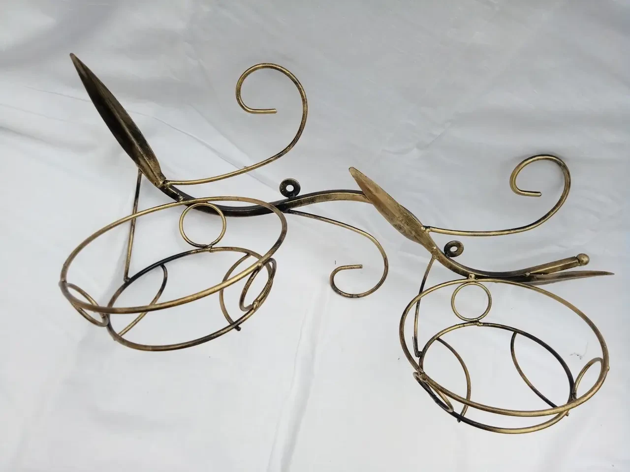 Підставка для кімнатних рослин навісна на 2 вазони, Хатинка ширина 67 см, фото 1