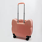 Дитяча валіза пластикова на колесах із висувною ручкою 42*44 см принт Песик Cans, фото 3