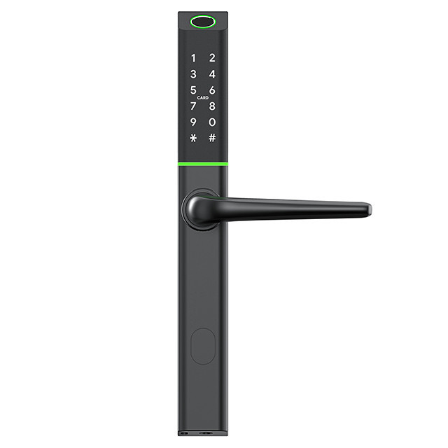 Розумний дверний біометричний замок SEVEN LOCK SL-7763BF black (без врізної частини), фото 1