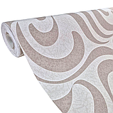 Шпалери вінілові на флізеліні 10,05 × 1,06 м, Le Grand 1027-02, бежеві для спальні, вітальні, дитячої кімнати, фото 3